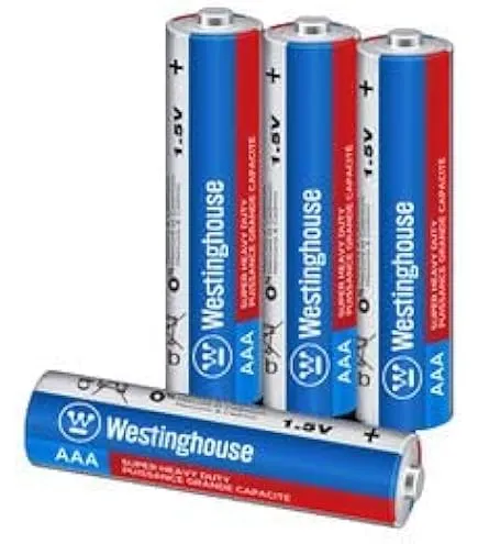 Westinghouse AAA Non-Rechargeable Batteries, 4 Pack