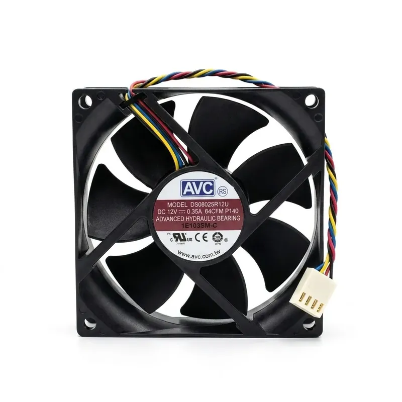 AVC DS08025R12UP049 DC Fan 12V 0.35A 80x80x25mm (Used Like New)