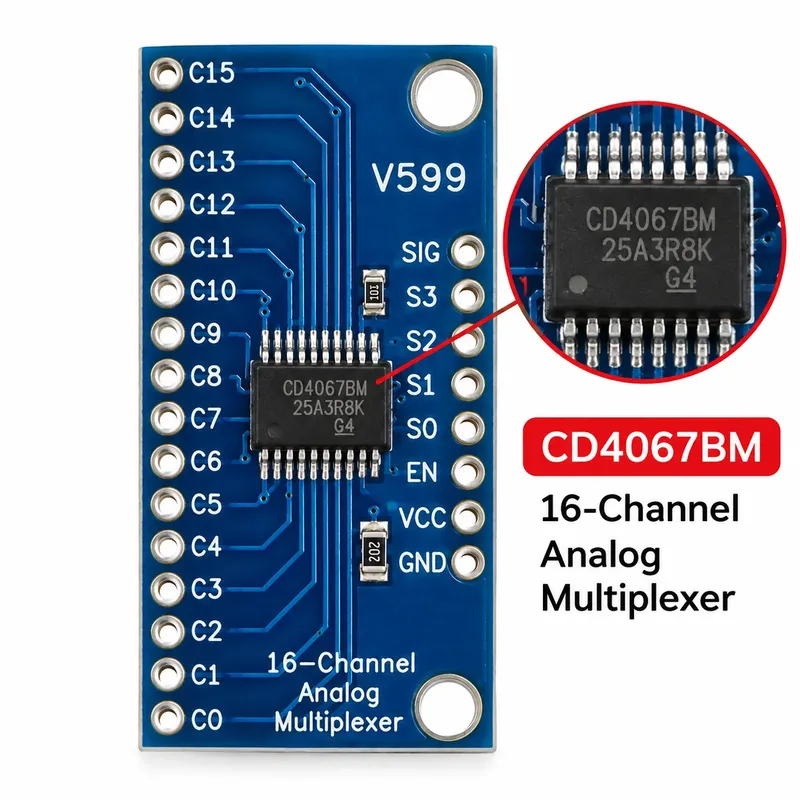 CD4067BM 16-Channel Analog Multiplexer / Demultiplexer Module