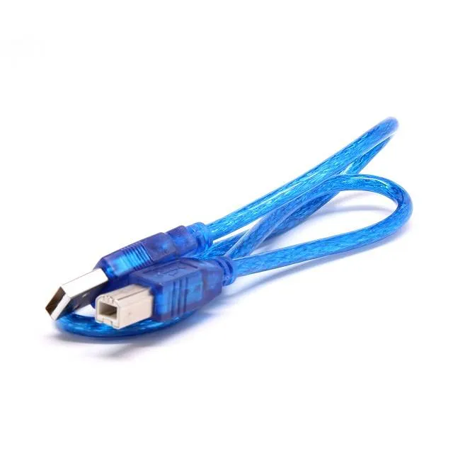 كابل USB من نوع A إلى B بطول 0.5 متر لأردوينو والطابعات