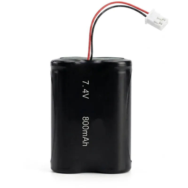 7.4V 2S1P Li-ion Battery Pack 800mAh 14500 with BMS and JST