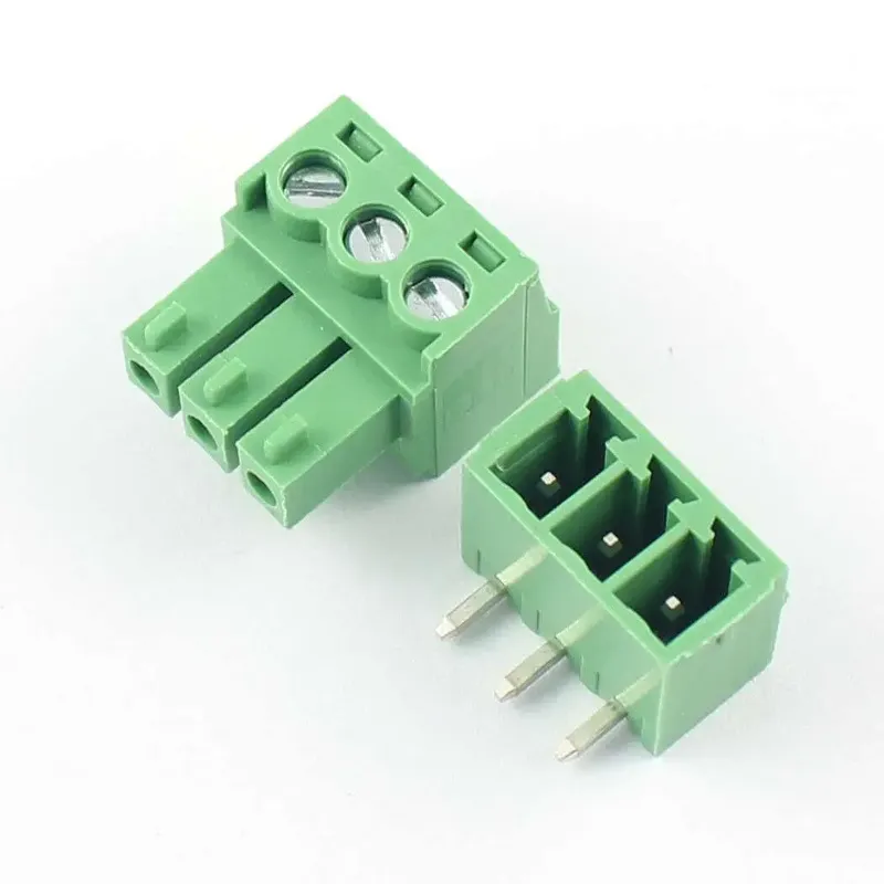 KF2EDGR-3.81-3P 3-Pin Right-Angle PCB Terminal Block 3.81mm