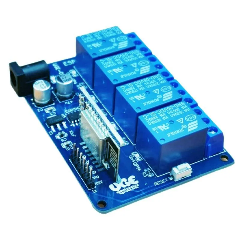 4-Channel ESP-12 WiFi Relay IoT Module for Smart Home