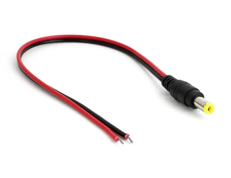 DC Male Power Plug with Cable