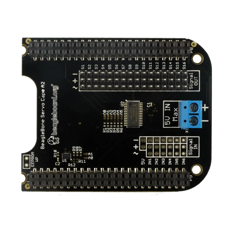 BeagleBone Servo Cape بـ16 مخرج سيرفو باستخدام شريحة PCA9685