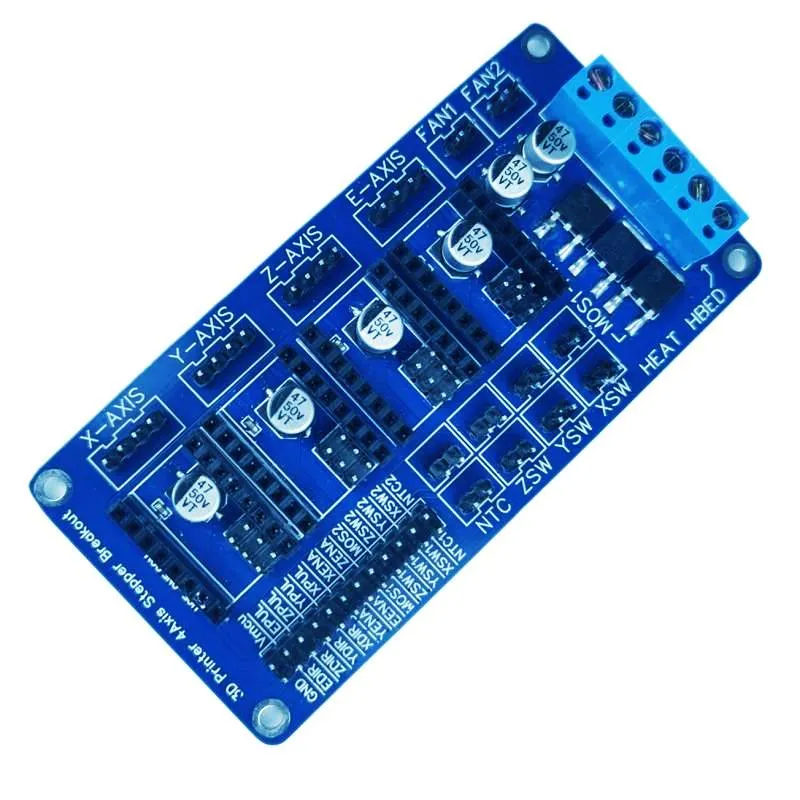 لوحة قاعدة RAMPS بأربعة محاور لطابعات ثلاثية الأبعاد وآلات CNC