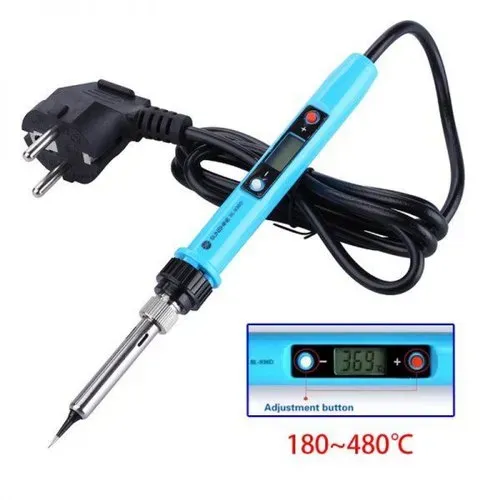مكواة لحام SUNSHINE SL-936D بالتحكم الرقمي في الحرارة، 80-120 واط