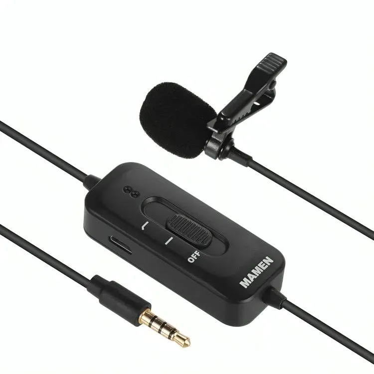MAMEN KM-D2 Lavalier Microphone with 3.5mm Connector