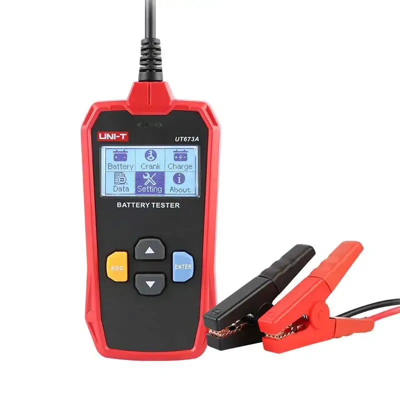UNI-T UT673A Battery Tester for 12V and 24V Lead-Acid Batteries