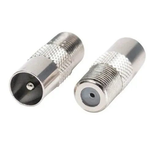 RF TV Male to F-Type Female Coaxial Connector Adapter