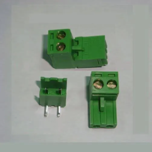 2-Pin Screw Terminal Block, 5.0mm Pitch, Pluggable (M/F)