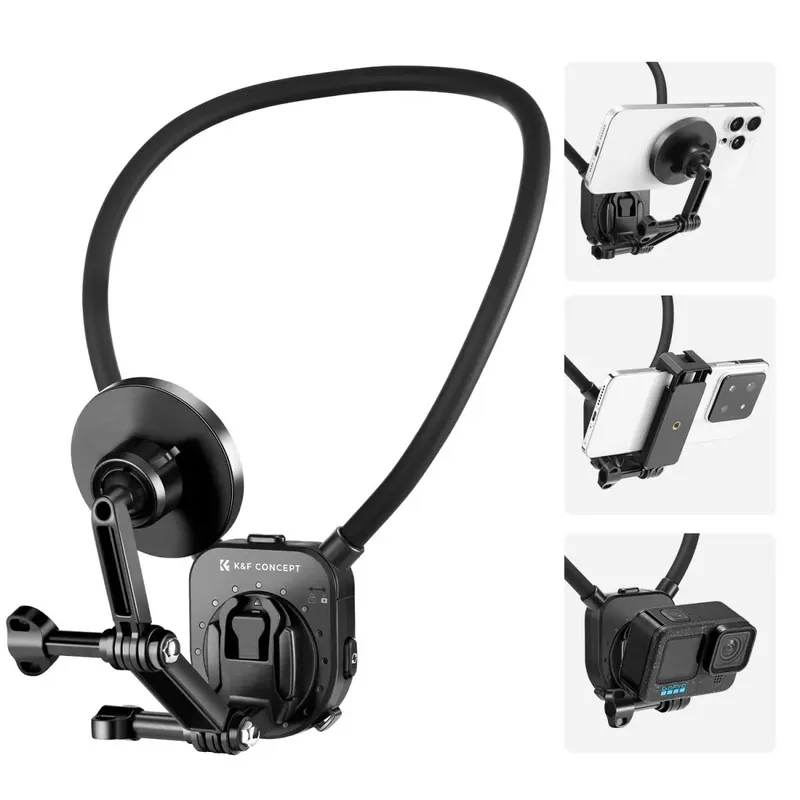 K&F Concept Magnetic Neck Phone Mount for POV Video