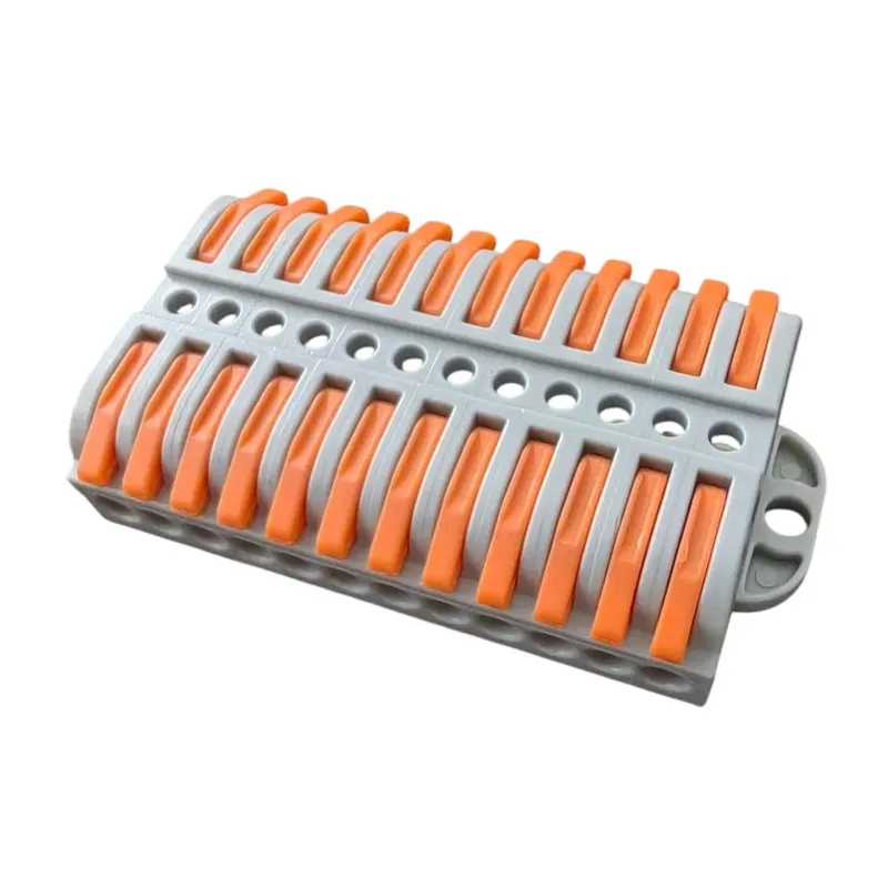 WAGO LT-223-12 Panel-Mount Wire Connector, 12 In 12 Out