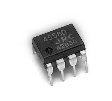 JRC4558D مضخم عمليات مزدوج عالي الكسب (4558)