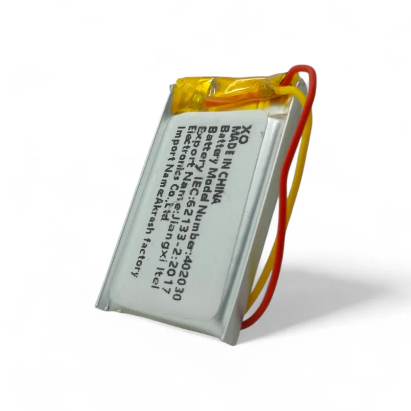 3.7V 220mAh LiPo Battery 402030 with Pre-Soldered Wires