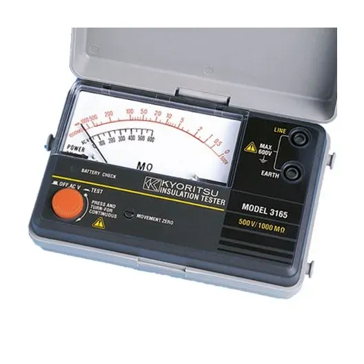 جهاز اختبار العزل التناظري KYORITSU 3165 (500 فولت / 1000 MΩ)