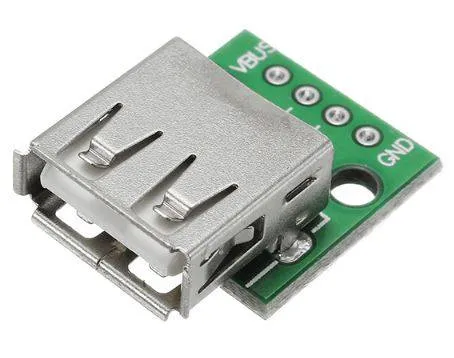 USB 2.0 Female Breakout Adapter to 2.54 mm DIP Module