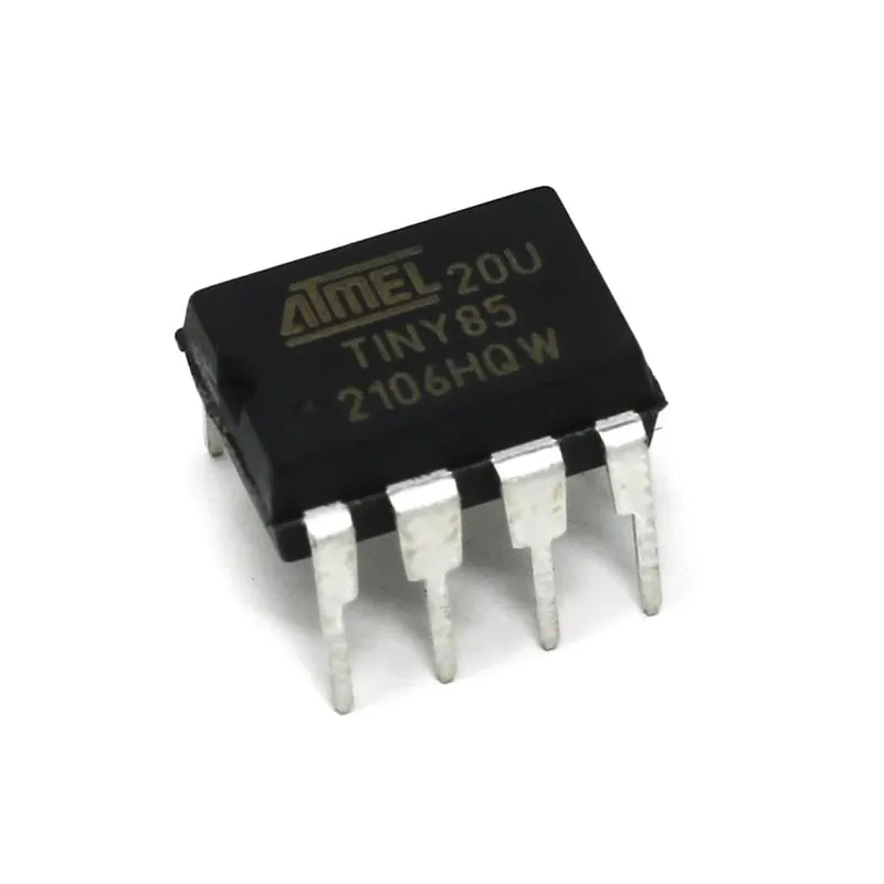 ATTINY85-20U 8-bit AVR MCU, 20 MHz, 8 KB Flash, DIP-8