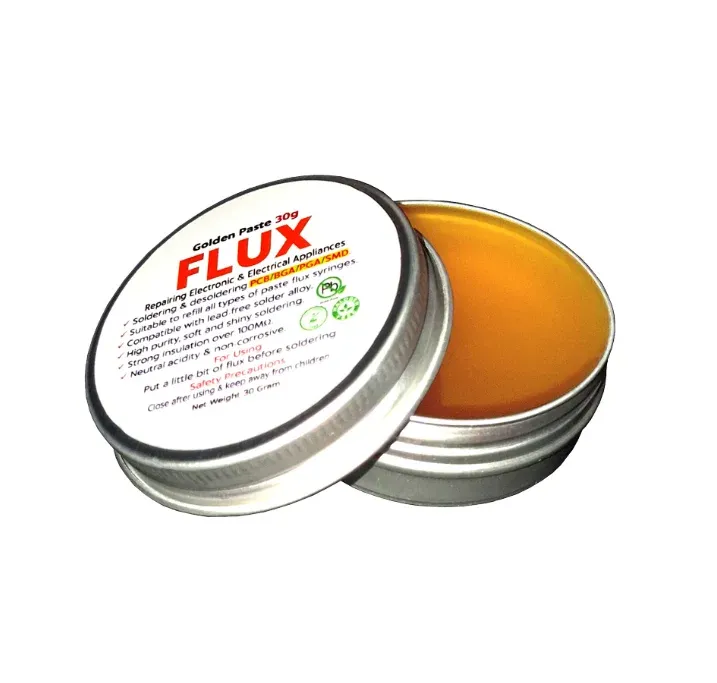 Golden Soldering Paste Flux 30g in Metal Can (Rosin-Based)
