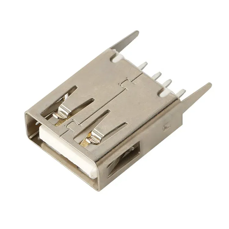 USB Type-A Female PCB Connector, Vertical DIP, 4-Pin