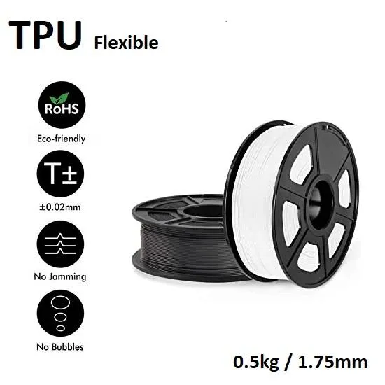 فيلامنت TPU مرن من UGE بقطر 1.75 مم ووزن 0.5 كجم (ألوان متعددة)
