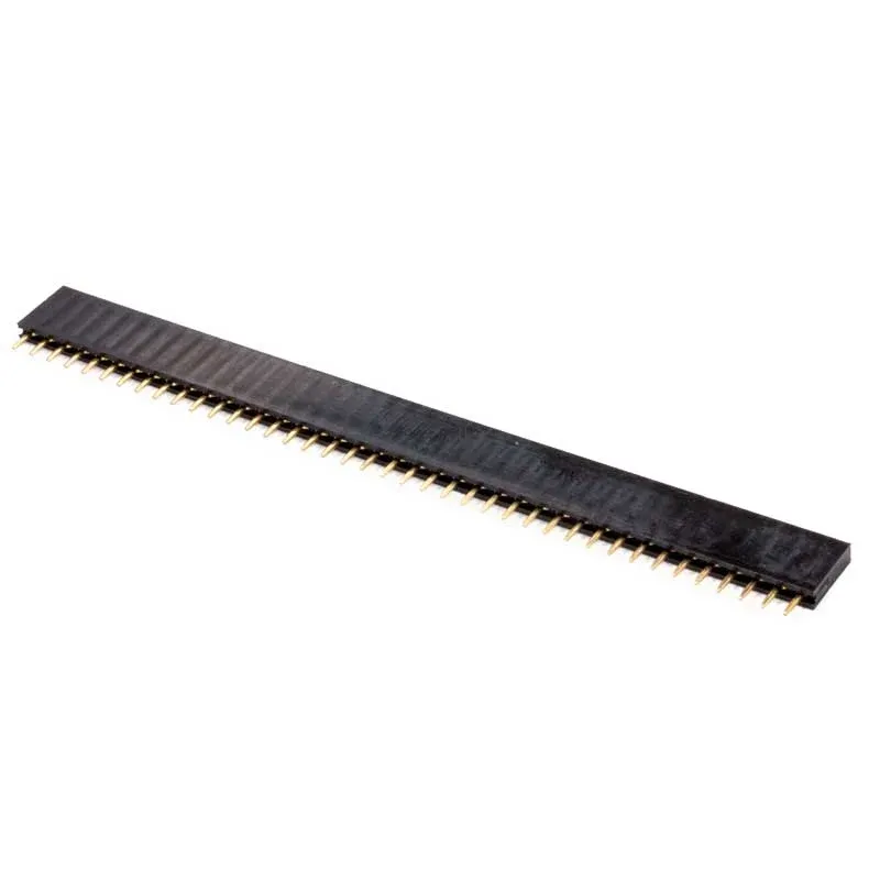 Straight Female Pin Header 1x40, 2.54 mm Pitch