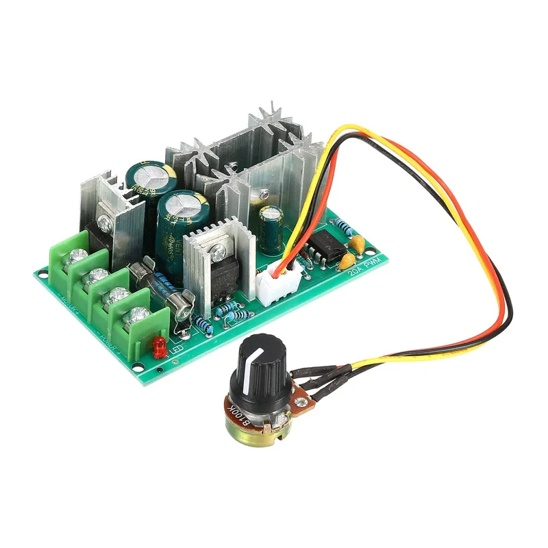 متحكم سرعة لمحرك DC بتقنية PWM بتيار 20A وقدرة 1200W (10V-60V)