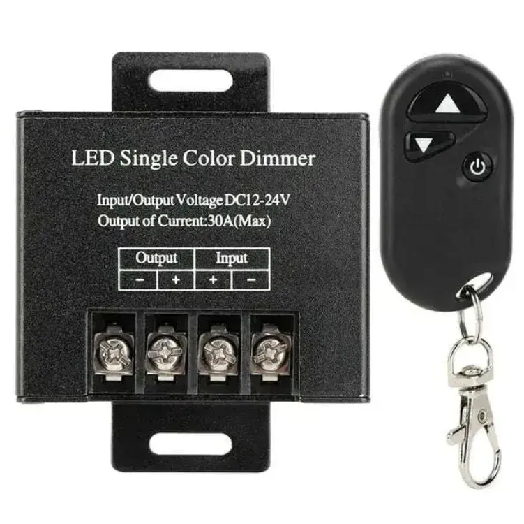 وحدة تعتيم LED لاسلكية 12–24 فولت 30 أمبير 360 واط مع ريموت