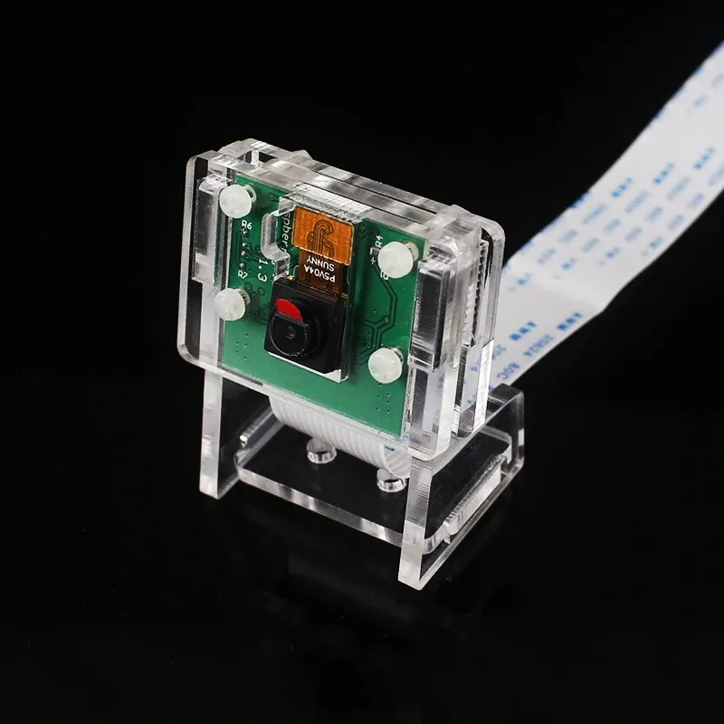 علبة أكريليك شفافة لحماية وحدة كاميرا Raspberry Pi