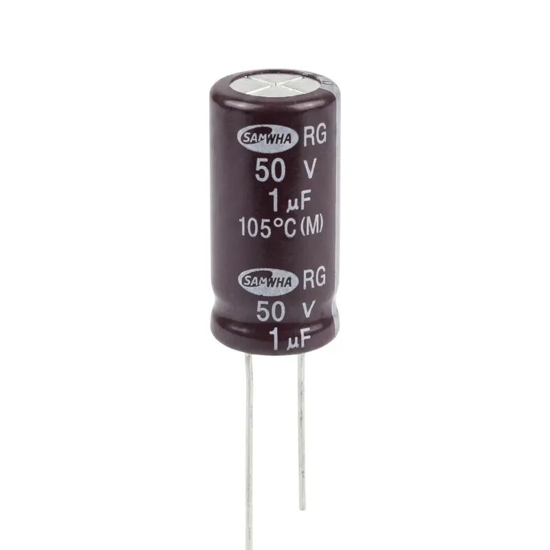 SAMWHA RG 1uF 50V Aluminum Electrolytic Capacitor 5x11.5mm