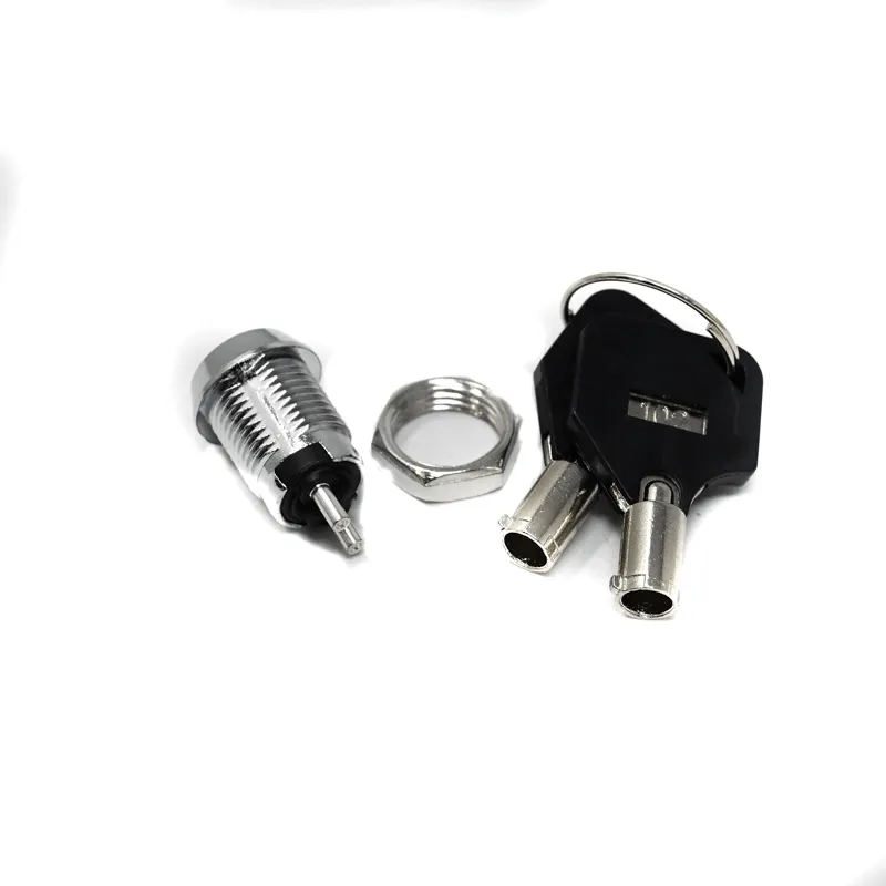 Daier KS-03-101 12mm Key Lock Switch, 2-Position ON/OFF V4