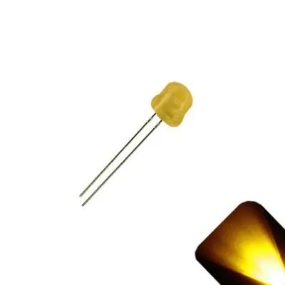 4.8 mm Yellow LED – Diffused Lens, Through-Hole