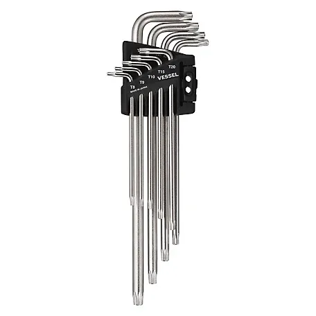 9-Piece Long Hex Key Wrench Set (1.5-10mm)
