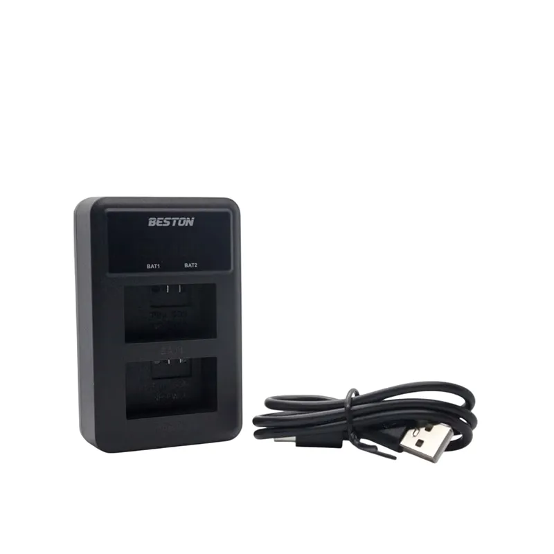 Beston FW50 Dual Battery Charger for Sony Cameras with Type-C and Micro USB