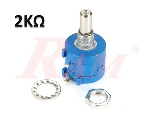 POT3590S 2 kΩ (202) 10-Turn Wirewound Precision Potentiometer