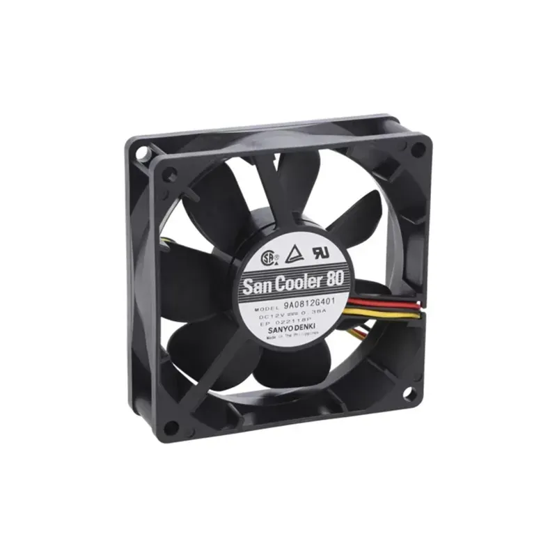 SANYO 9A0812G401 DC Fan 12V 0.38A 80x80x25mm