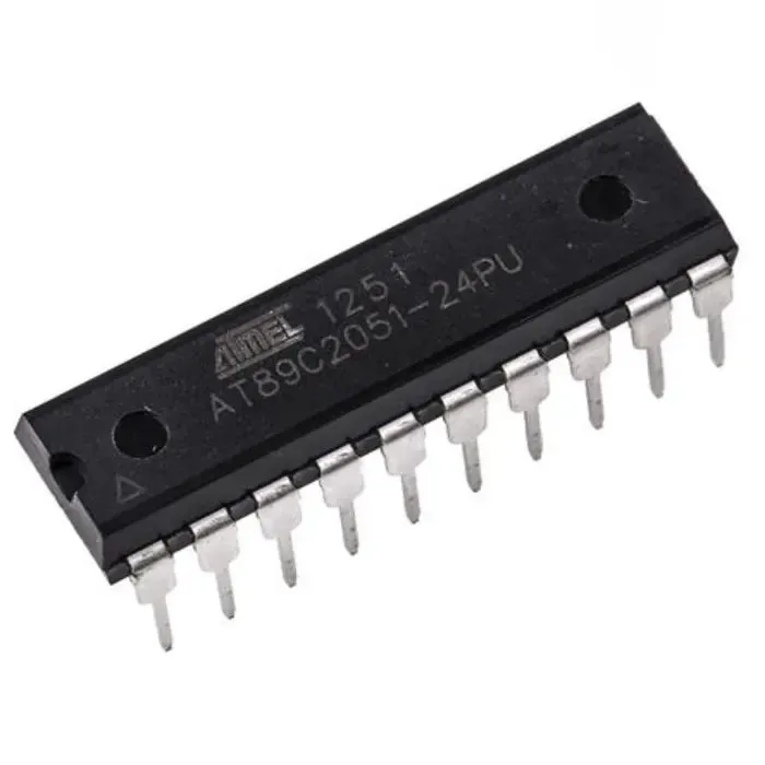 AT89C2051-24PU 8-bit Microcontroller, 2KB Flash, 24MHz, 20-pin DIP