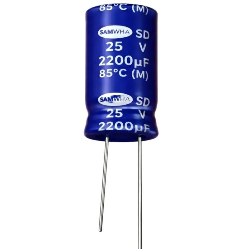 SAMWHA 2200uF 25V Electrolytic Capacitor 12.5x25mm