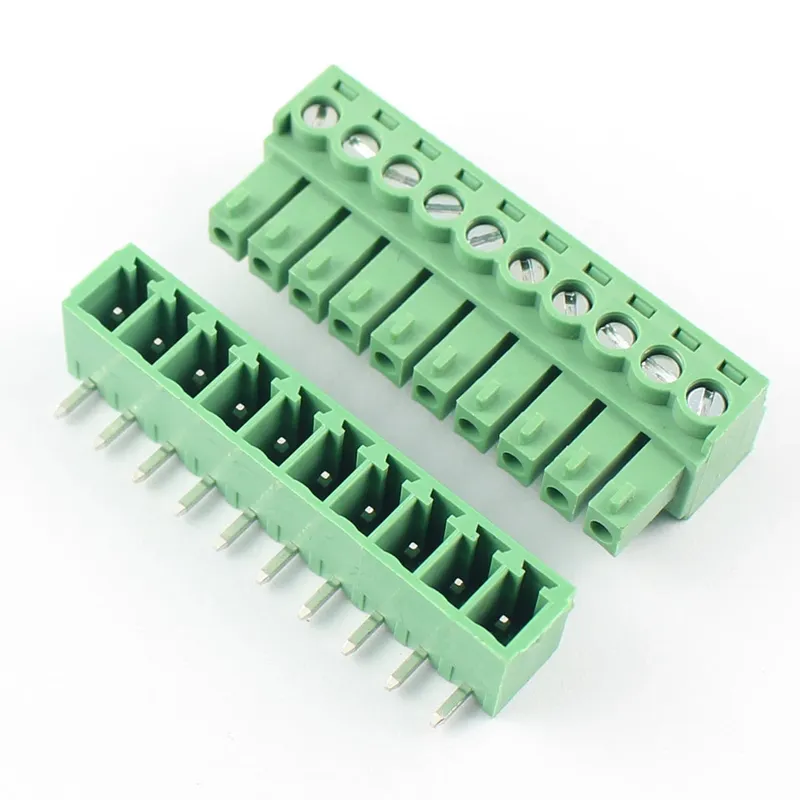 KF2EDGR-3.81-10P Pluggable Terminal Block 10-Pin 3.81mm Right Angle