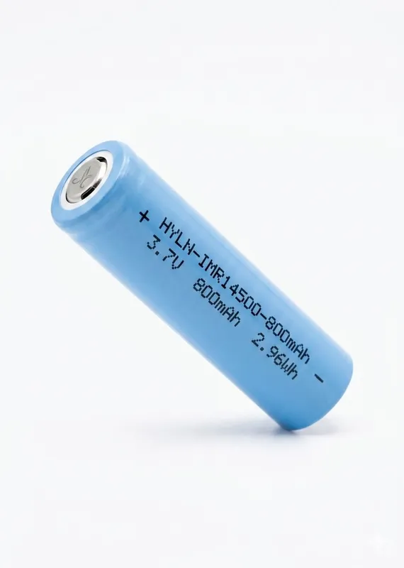 بطارية Li-ion قابلة للشحن IMR14500 بجهد 3.7 فولت وسعة 800mAh