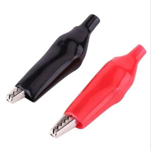 Crocodile Alligator Clip Red and Black 53mm (2 pcs)