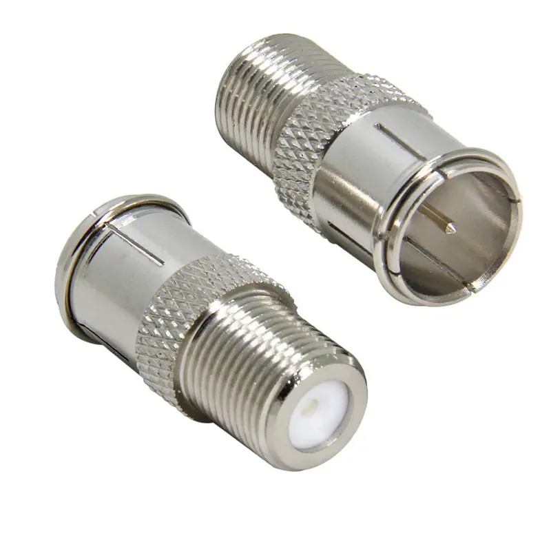 F-Type Male to F-Type Female Coaxial Connector Adapter