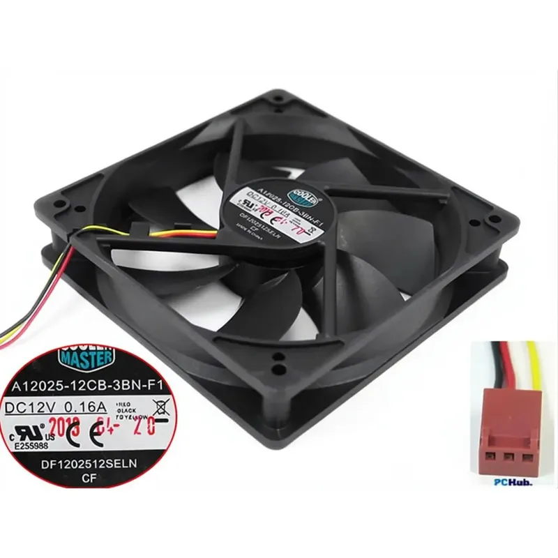 مروحة تبريد Cooler Master DF1202512SELN بجهد 12 فولت وتيار 0.16 أمبير