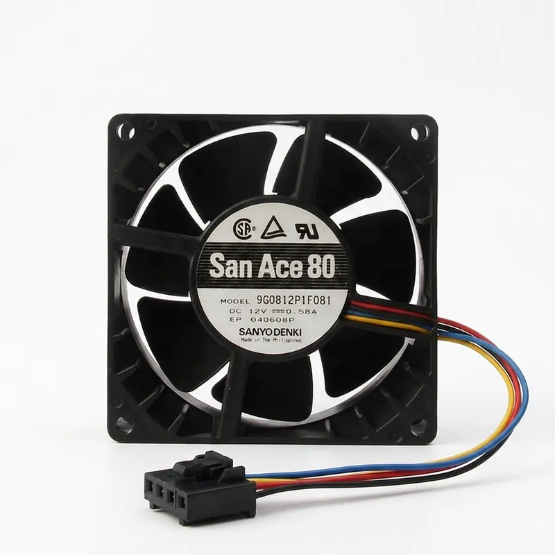مروحة SANYO 9G0812P1F تيار مستمر 12V 0.58A ‏80×80×38mm
