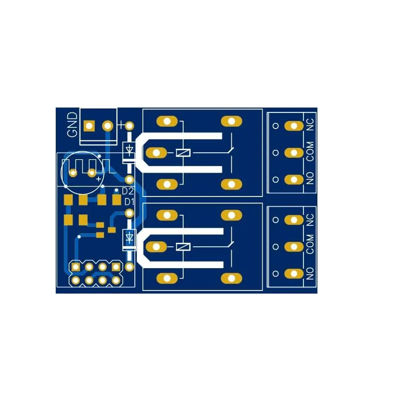 PCB for ESP8266 Dual Relay Module