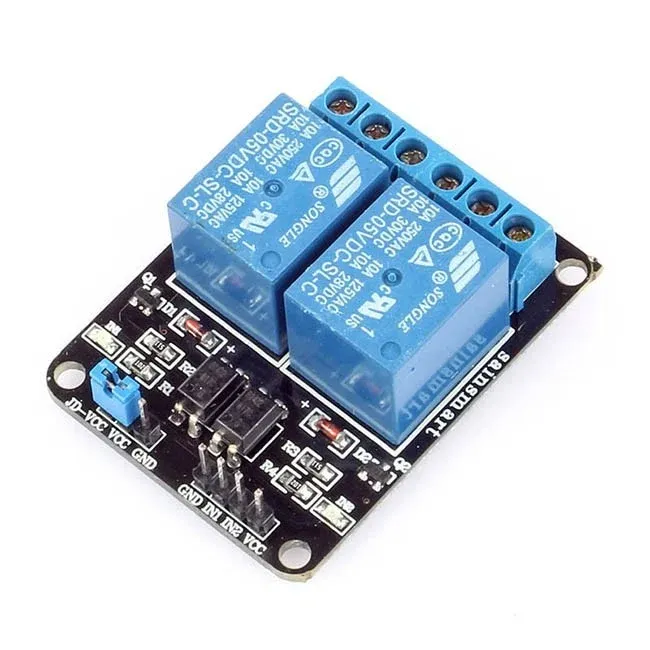 2-Channel Relay Module 5V (10A, 250V AC)