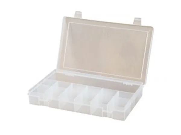 Clear Plastic Storage Box 13 Grids (PP Transparent Organizer)