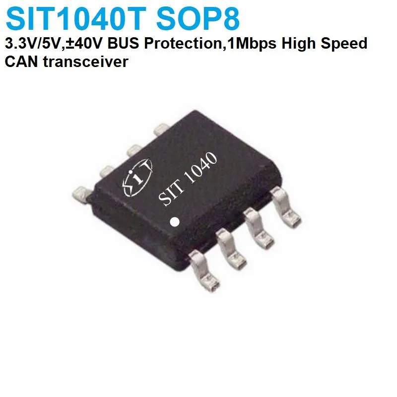 SIT1040T High-Speed CAN Transceiver, 1 Mbaud, SOP-8 SMD