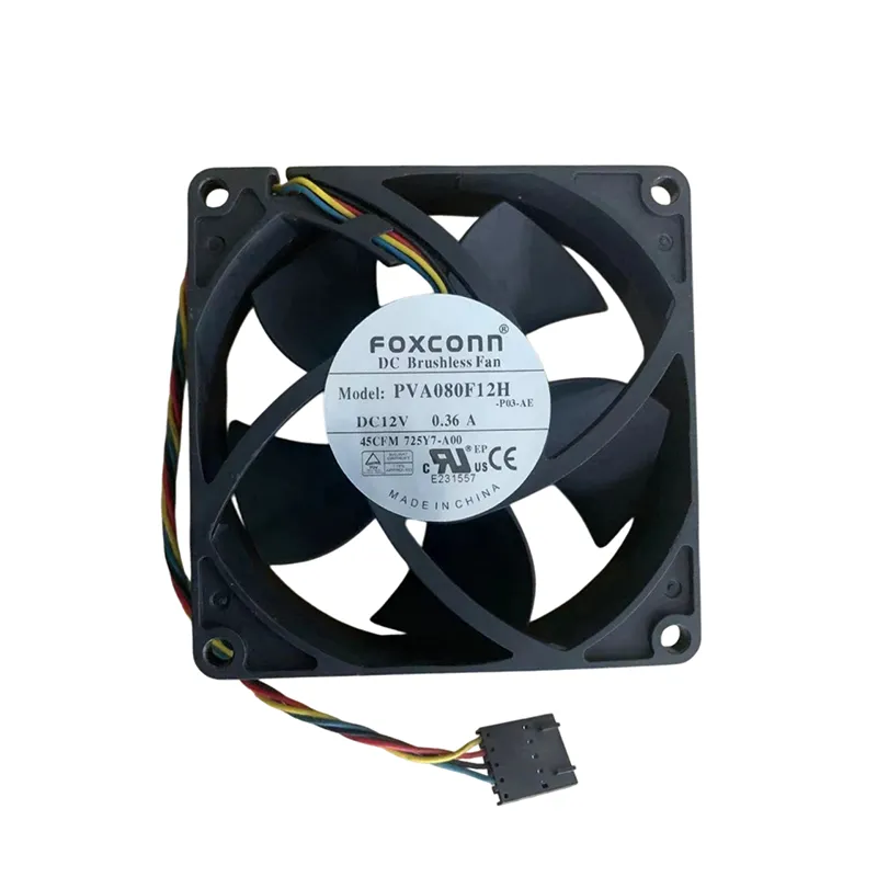 Foxconn PVA080F12H DC Fan 12V 0.36A 80x80x20mm PWM