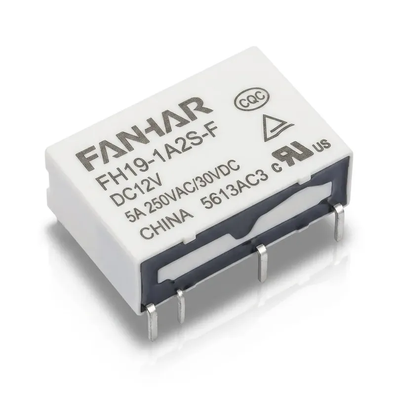 FANHAR FH19-1A2S-F-DC12V Power Relay 12V DC 5A 4-Pin